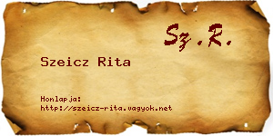 Szeicz Rita névjegykártya